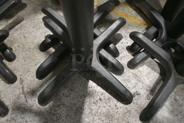 3 Black Metal Table Bases. 21x21x28. 3 Times Your Bid! - Image 3 of 4