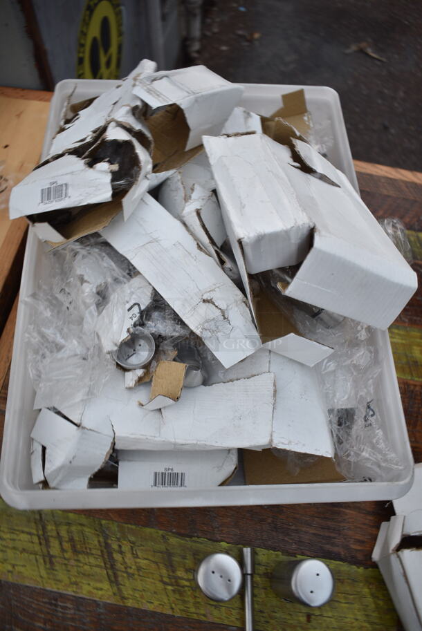 ALL ONE MONEY! Box of Various NEW Items Including Salt Shakers.  - Image 4 of 5