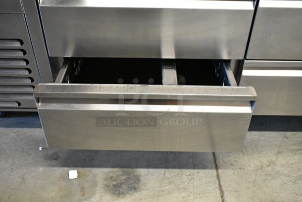 Jade Range Stainless Steel Commercial Gas Powered Flat Top Griddle w/ 2 Burner Range, Charbroiler Grill and 4 Drawer Chef Base on Commercial Casters. Cannot Test Chef Base - Appears To Have Been Hardwired - Image 10 of 12