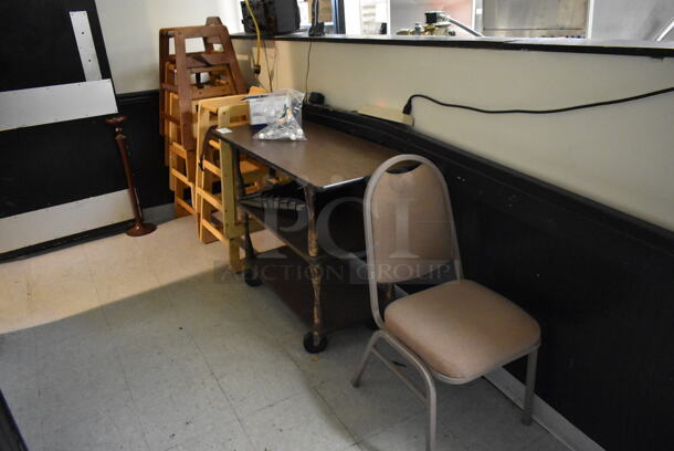 ALL ONE MONEY! ROOM LOT of Various Items Including 6 Wooden High Chairs and Table. BUYER MUST REMOVE. (hallway) - Image 2 of 5