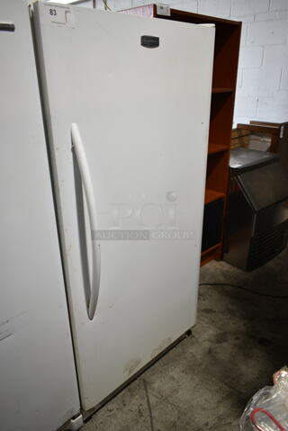 Frigidaire Metal Single Door Reach In Freezer. 115 Volts, 1 Phase. Tested and Powers On But Does Not Get Cold
