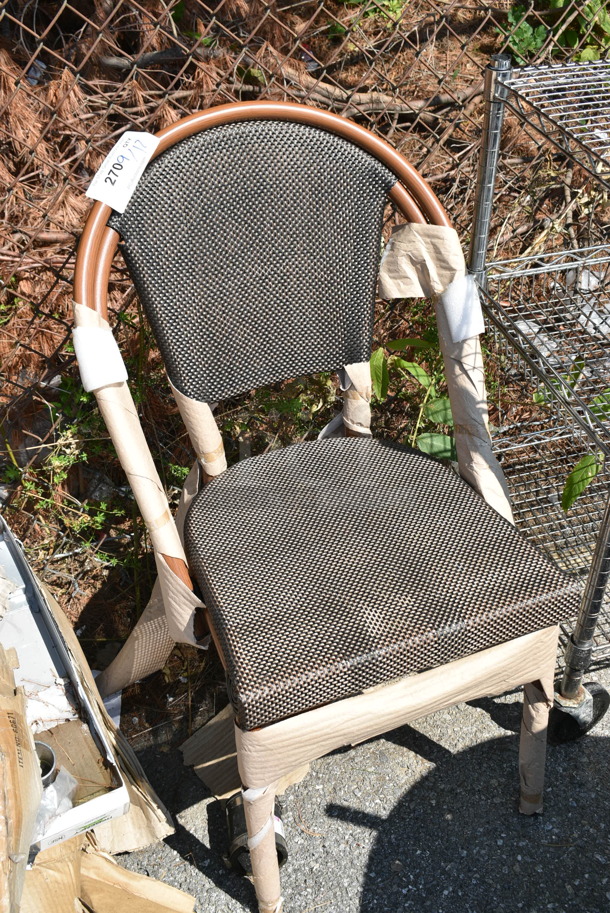 BRAND NEW SCRATCH AND DENT! Wicker Style Chair - Image 1 of 3