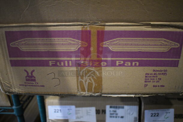 ALL ONE MONEY! Lot of 3 BRAND NEW IN BOX! White Poly Full Size Drop In Bins. 1/1x2 - Image 4 of 4