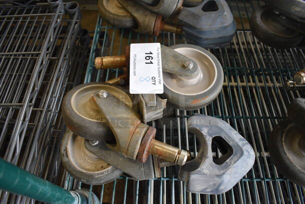 ALL ONE MONEY! Lot of 8 Commercial Casters! 6x3x8 - Image 2 of 4