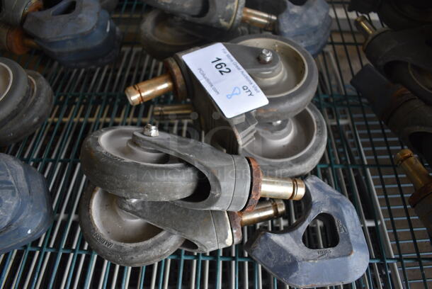ALL ONE MONEY! Lot of 8 Commercial Casters! 6x3x8 - Image 2 of 5
