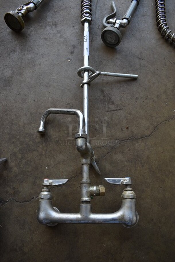 Metal Commercial Spray Nozzle Attachment w/ Faucet and Handles. - Image 3 of 3