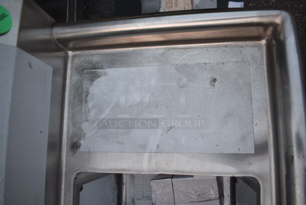 BRAND NEW SCRATCH AND DENT! Steelton 522CS31014LR 54" 18-Gauge Stainless Steel Three Compartment Commercial Sink with 2 Drainboards - 10" x 14" x 12" Bowls. No Legs.  - Image 3 of 7