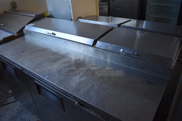 True Model TPP-67 Stainless Steel Commercial Pizza Prep Table on Commercial Casters. 115 Volts, 1 Phase. 67.5x32.5x42. Tested and Working! - Image 4 of 9