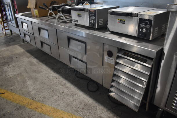 True TRCB-110 Stainless Steel Commercial 6 Drawer Chef Base on Commercial Casters. 115 Volts, 1 Phase. 110x31x25. Tested and Working! - Image 5 of 6