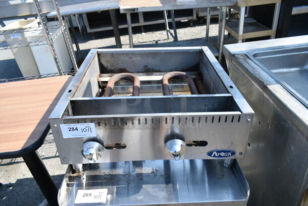Atosa Stainless Steel Commercial Countertop Gas Powered Flat Top Frame. Missing Flat Top.  - Image 1 of 7