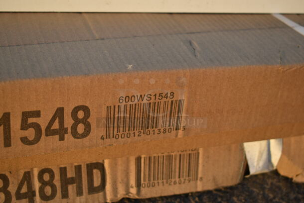 BRAND NEW SCRATCH AND DENT! Regency 600WS1548 18 Gauge Stainless Steel 15" x 48" Solid Wall Shelf - Image 3 of 3