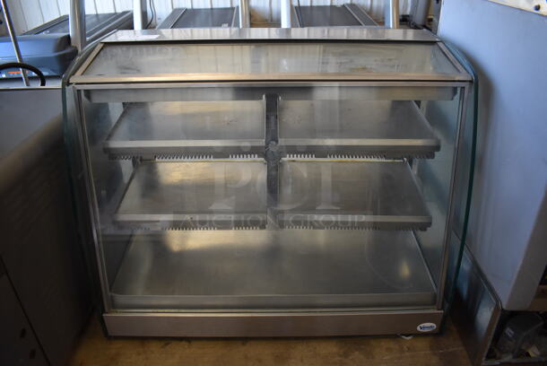 Vendo Stainless Steel Commercial Countertop Heated Display Case Merchandiser. 115 Volts, 1 Phase. 35x18x28. Tested and Working!
