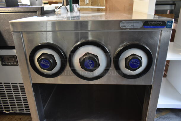 Amtek D61689 Stainless Steel Commercial Counter w/ In Counter Cup Dispensers. - Image 3 of 5