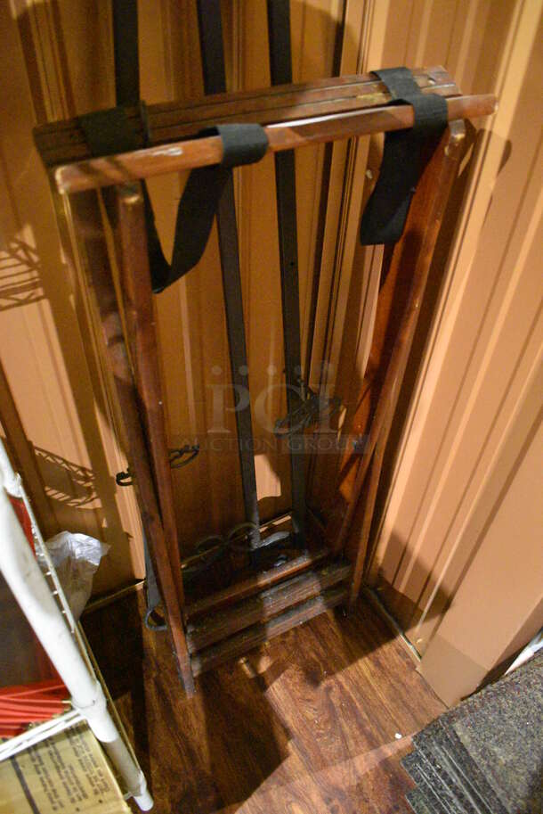 ALL ONE MONEY! Lot of 2 Various Items; Easel and Serving Tray Stand. 17x16x38, 15x15x62. (bar) - Image 3 of 3