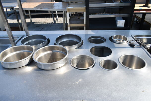 Stainless Steel Commercial Natural Gas Powered Steam Table w/ 2 Tier Over Shelf and Under Shelf.  - Image 4 of 10