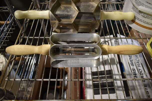 2 Stainless Steel Rolling Pin Style Donut Dough Cutters. 2 Times Your Bid! - Image 3 of 4