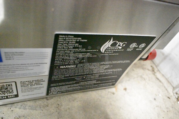 BRAND NEW SCRATCH AND DENT! 2023 Cooking Performance Group CPG 351GTCPG15NL 15" Natural Gas Countertop Griddle with Flame Failure Protection and Thermostatic Controls. 30,000 BTU  - Image 10 of 10