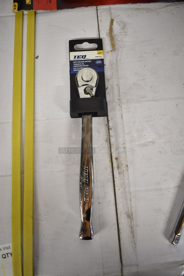 4 BRAND NEW! Items; TEQ Quick Release Ratchet, TEQ 5" Extension Bar, TEQ 10 MM Socket, Gearwrench Flex Socket Set. 4 Times Your Bid! - Image 7 of 11