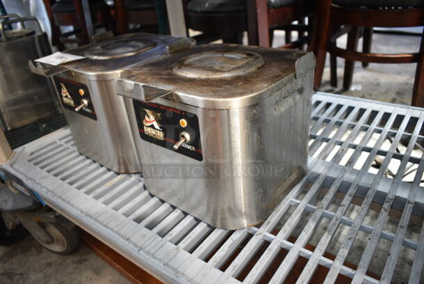 3 American Metal Ware CW-1 Stainless Steel Satellite Server Stands. 3 Times Your Bid!  - Image 3 of 7