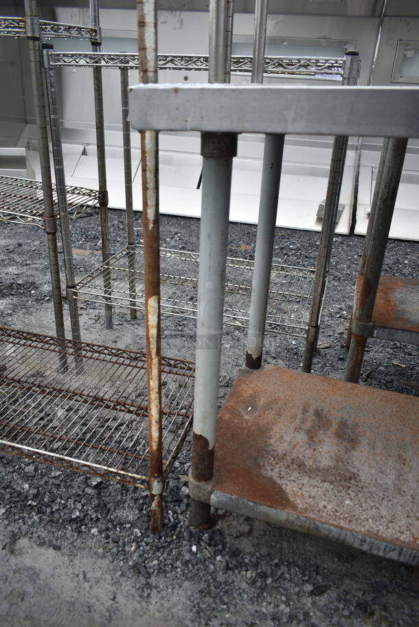 Stainless Steel Table w/ Over Shelf and Under Shelf. - Image 5 of 5