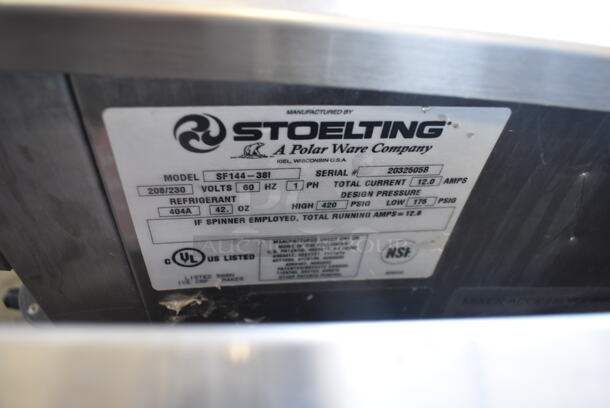 Stoelting SF144-38I Countertop Air Cooled 2 Flavor Ice Cream Yogurt Machine w/ Blender. 208/230 Volts 1 Phase - Image 8 of 9