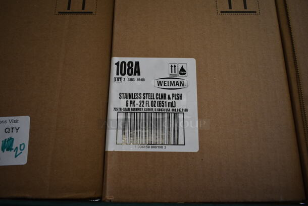 20 Boxes of 6 BRAND NEW! Weiman 108A Stainless Steel Cleaner and Polish. 20 Times Your Bid! - Image 3 of 3