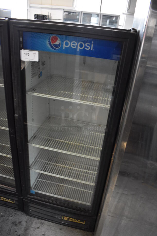 2015 True Model GDM-12-LD ENERGY STAR Metal Commercial Single Door Reach In Cooler Merchandiser w/ Poly Coated Racks. 115 Volts, 1 Phase. 25x24x62. Tested and Working! - Image 2 of 5