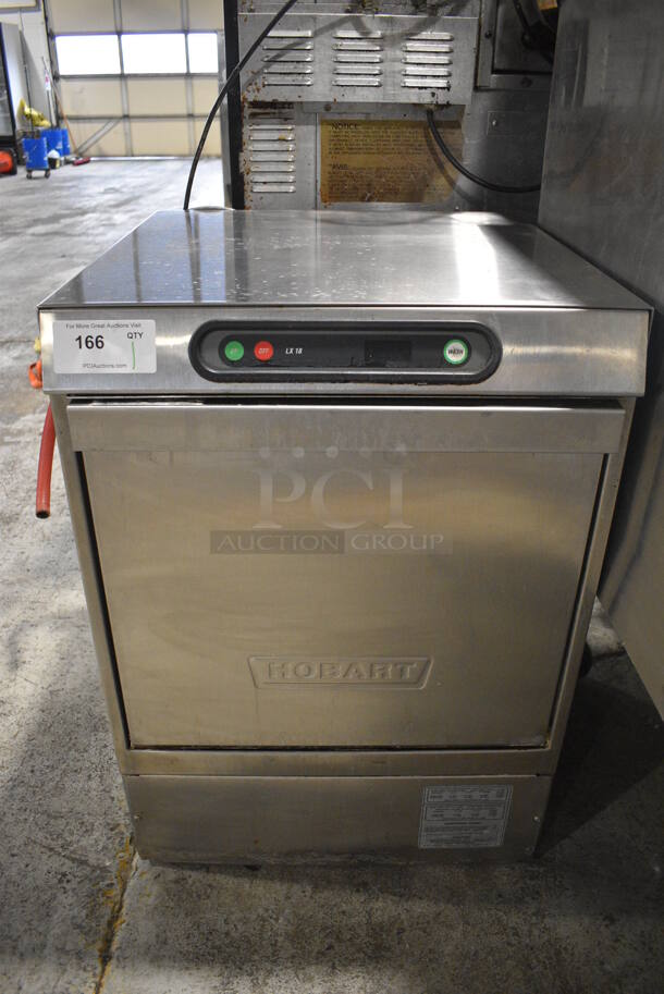 Hobart Model LX18H Stainless Steel Commercial Undercounter Dishwasher. 120/208-240 Volts, 1 Phase. 24x26x34