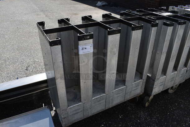 Metal Commercial Dish Cart on Commercial Casters. 29.5x15x31.5 - Image 3 of 3