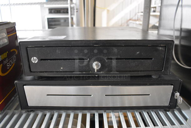 2 Metal Cash Drawers. 19x15x4.5, 16x16.5x4.5. 2 Times Your Bid! - Image 1 of 4