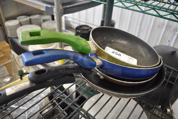 4 Various Metal Skillets. Includes 14.5x8x2. 4 Times Your Bid!