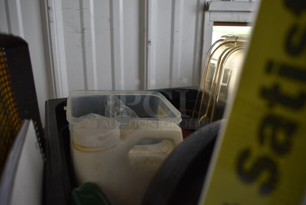 ALL ONE MONEY! Lot of Various Items Including Poly Bin and Gray Bus Bin! - Image 4 of 4