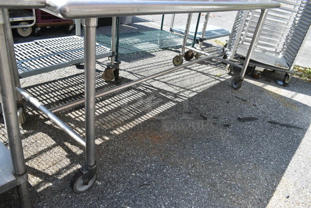 Stainless Steel Table on Commercial Casters.  - Image 2 of 4