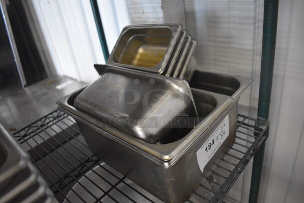 ALL ONE MONEY! Lot of 8 Various Stainless Steel Drop In Bins. Includes 1/9x2.5 - Image 2 of 4