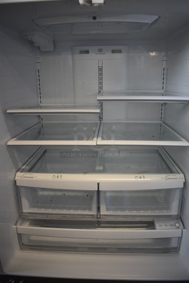 Kenmore Elite Model 795.71036.010 Chrome Finish French Style Door Cooler w/ Lower Freezer Combo Unit. 115 Volts, 1 Phase. 33x33x70. Tested and Powers On But Does Not Get Cold - Image 6 of 8