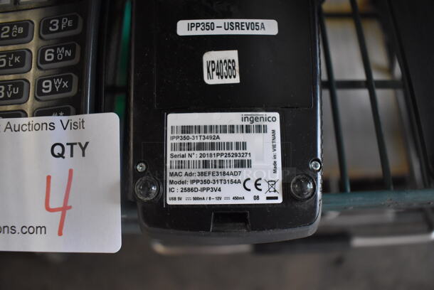 4 Ingencio IPP350 Credit Card Readers. 3x7x2. 4 Times Your Bid! - Image 4 of 4