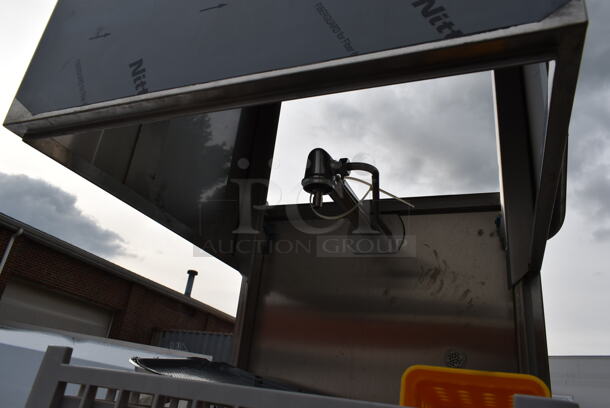 	BRAND NEW SCRATCH AND DENT! 2023 Main Street Equipment 541HTDT401 Stainless Steel Straight Pass Through Single Rack High-Temperature Dishwasher with Booster Heater and Regency Left Side Clean Side Dishwasher Table. 208-240 Volts, 1 Phase. - Image 5 of 6