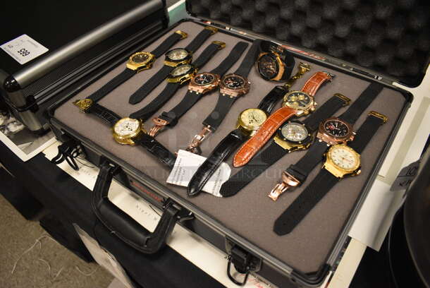 12 Replica Watches in NEW Winchester Case. 12 Times Your Bid! - Image 2 of 10