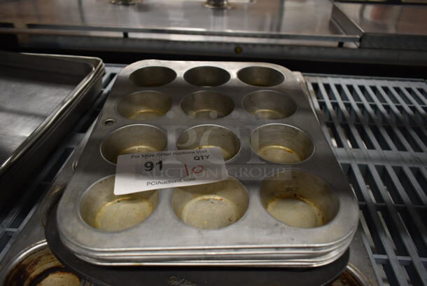 ALL ONE MONEY! Lot of 10 Various Muffin Baking Pans. 12 Cup and 24 Cup. - Image 3 of 5