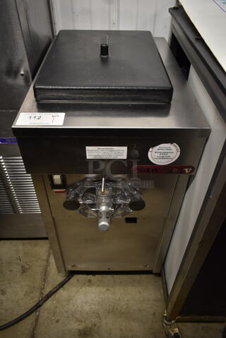 2012 SaniServ A4041N Stainless Steel Commercial Countertop Air Cooled Single Flavor Soft Serve Ice Cream Machine. 208-230 Volts, 1 Phase. 