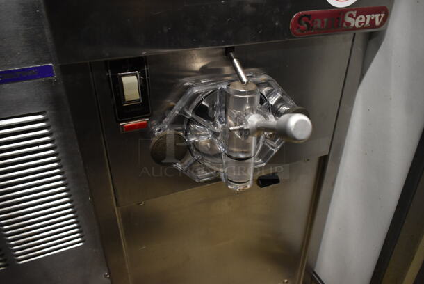 2012 SaniServ A4041N Stainless Steel Commercial Countertop Air Cooled Single Flavor Soft Serve Ice Cream Machine. 208-230 Volts, 1 Phase.  - Image 5 of 6