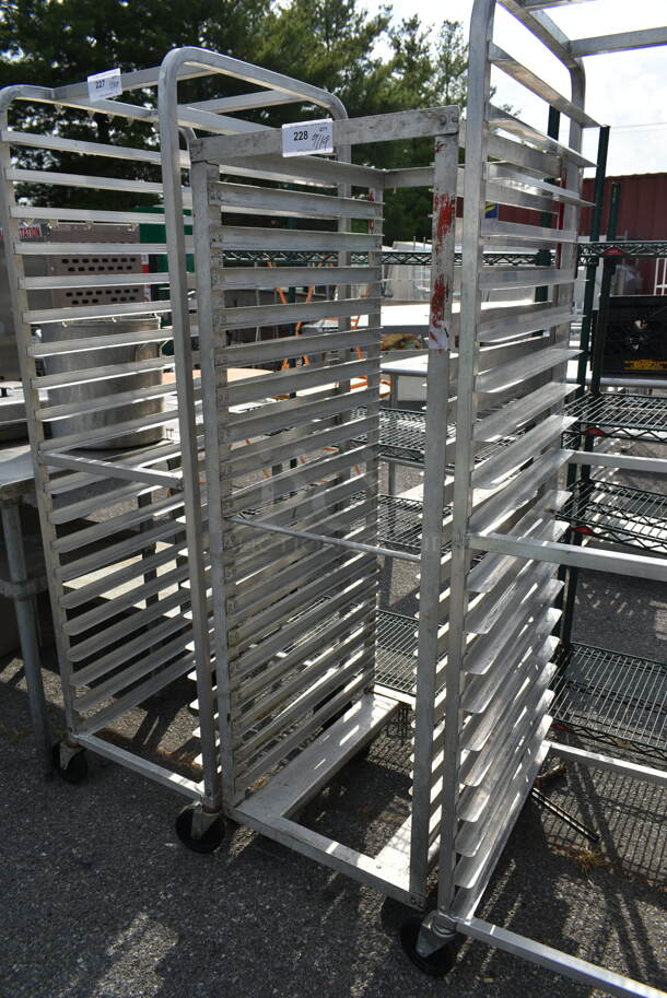 Metal Commercial Pan Transport Rack on Commercial Casters. - Image 2 of 2