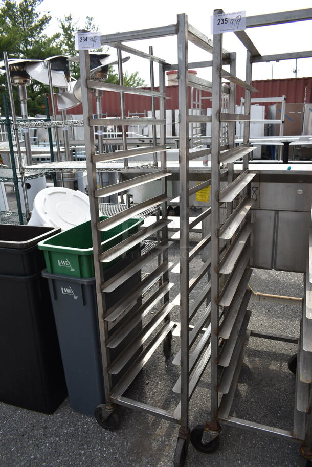 Metal Commercial Pan Transport Rack on Commercial Casters. - Image 2 of 2