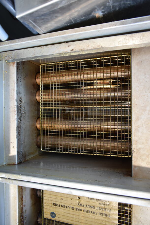 2020 Anets 45AS Stainless Steel Commercial Floor Style Natural Gas Powered Deep Fat Fryer. 122,000 BTU. - Image 3 of 6