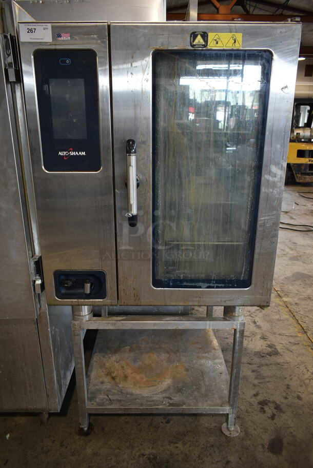 2016 Alto Shaam CTP10-10E Stainless Steel Commercial Electric Powered Combitherm Convection Oven on Metal Equipment Stand. 208-240 Volts, 3 Phase. - Image 1 of 6
