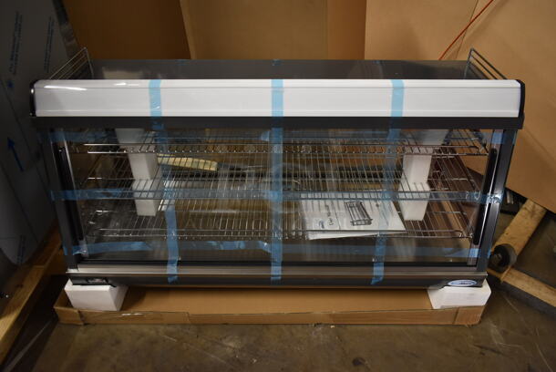 BRAND NEW SCRATCH AND DENT! KoolMore HDC-6C Metal Commercial Countertop Heated Display Case Merchandiser. 110-120 Volts, 1 Phase. Tested and Working!
