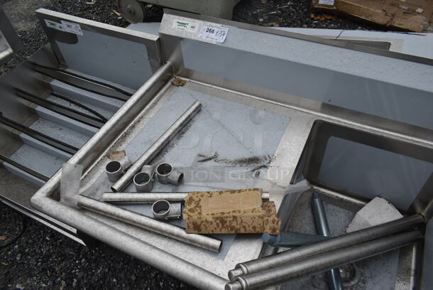 BRAND NEW SCRATCH AND DENT! Regency 600S31824224 Stainless Steel Commercial 3 Bay Sink w/ Dual Drain Boards. Comes w/ Legs. - Image 4 of 5