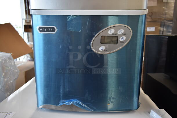 BRAND NEW SCRATCH AND DENT! Whynter IMC-490SS Portable 49lb Freestanding Stainless Steel Ice Maker. 115 Volts, 1 Phase. Tested and Working! - Image 3 of 8