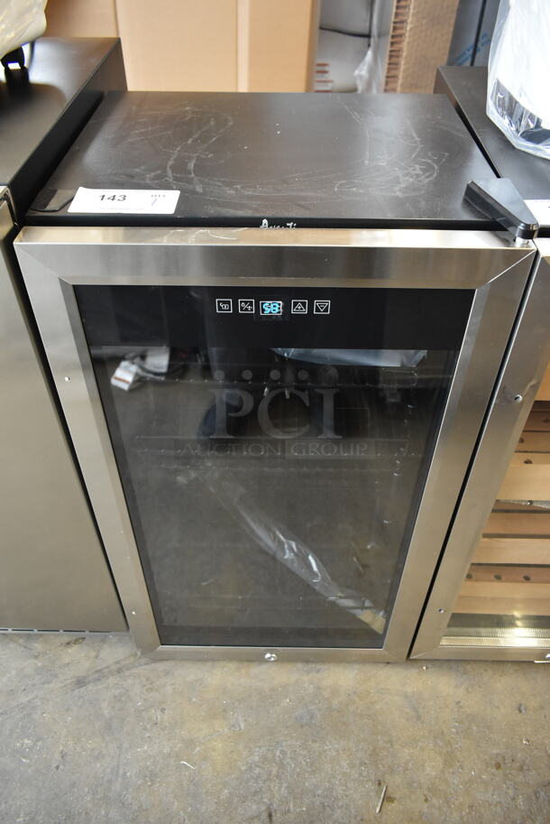 BRAND NEW SCRATCH AND DENT! Avanti BCA306SS-IS 10 Bottle 70 Can Beverage Cooler Wine Chiller Merchandiser. 115 Volts, 1 Phase. Tested and Working! - Image 1 of 5