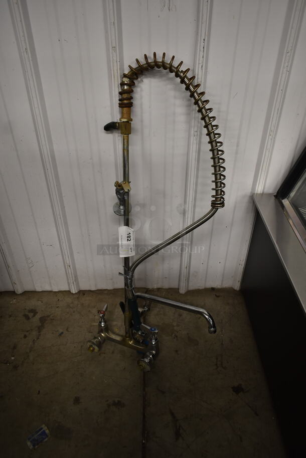 Metal Faucet w/ Handles and Spray Nozzle Attachment. - Image 1 of 4